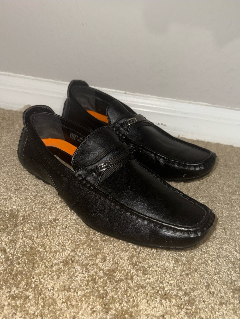 AC Casuals Black Bit Loafers Men’s Size 8.5 Slip On Dress Shoes With Box